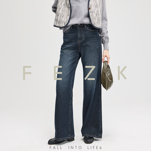 FEZK keep comfort•经典复古质感莱赛尔高舒适休闲微阔直筒FL119