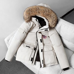 江西九江羽绒服男连帽羽绒服秋冬新款情侣户外工装毛领保暖潮