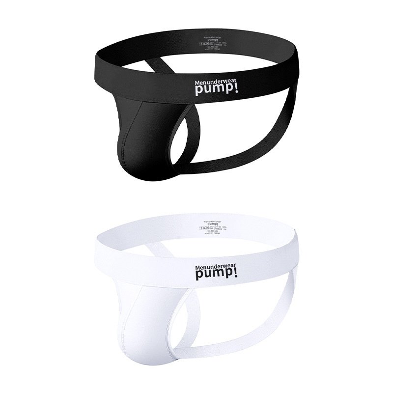 【3d图】men underwear pump! 性感男士双丁内裤棉质低腰男