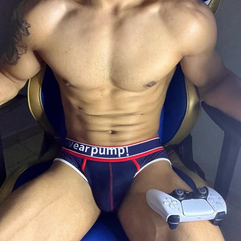 性感男士三角裤网布舒适运动低腰健身激凸男士内裤舒适透气男裤衩