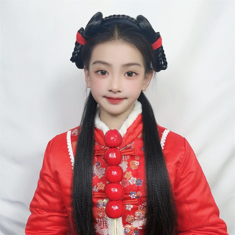 古装汉服假发一体式新手古代唐风造型百搭发髻高温丝垫发发包现货