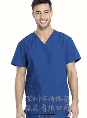 玫绮格男医师不起皱洗手服牙科美容门诊全科医生工作服手术衣套装