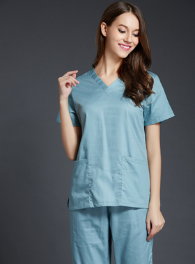 玫绮格女装纯棉超薄短袖洗手衣套装口腔整形美容医院刷手服手术衣