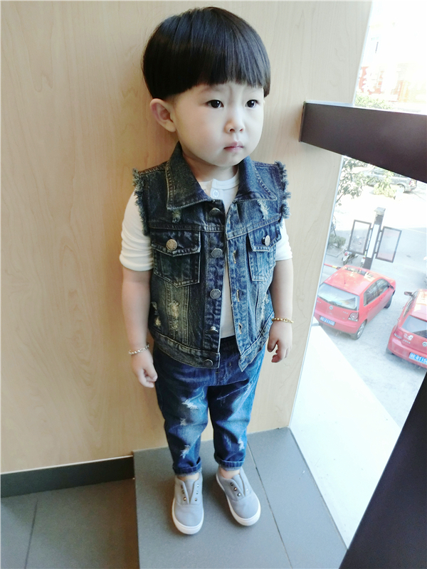 Gilet enfant MM.D en toile - Ref 2068849 Image 4