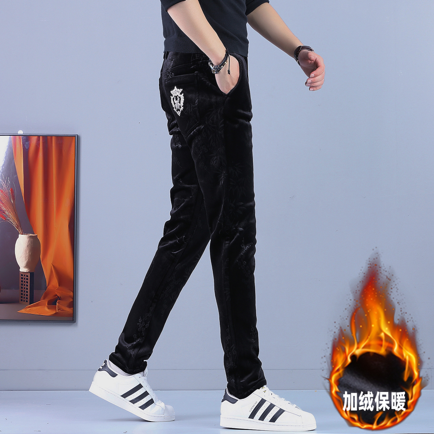 2025新款高端男士灯芯绒休闲裤