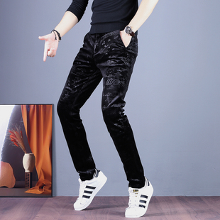 子潮牌运动裤 男士 男裤 条绒休闲裤 卫裤 裤 男款 灯芯绒男新款 加绒长裤