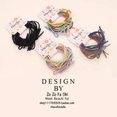 简约扎发弹力发绳套装 少女6条装 糖果色基础皮筋发圈头绳头饰韩版