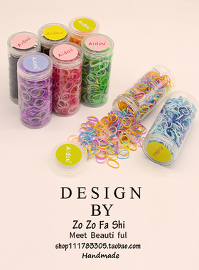 糖果色一次性扎头发小橡皮筋儿童发圈女彩色可爱皮套发绳头绳发饰