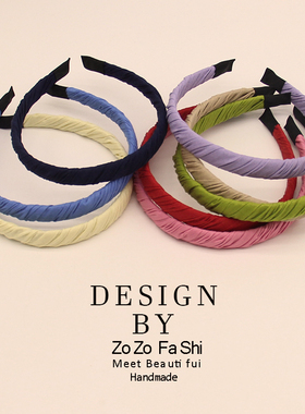 韩系新款布艺发箍百搭外出头饰感气质压发防滑头箍黑色2026年新款