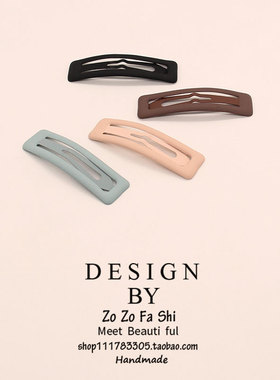 磨砂基础侧边发夹侧边bb夹韩式ins金属刘海后脑勺碎发夹卡子头饰