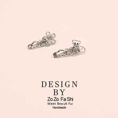 zozo边夹金属冷淡风发夹