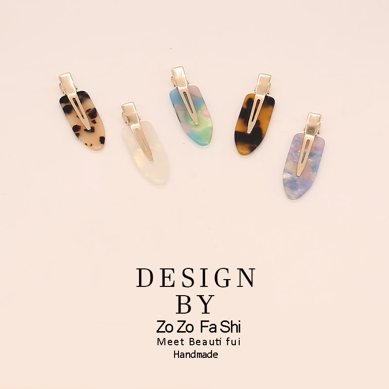 韩国醋酸无痕发夹侧边女夹子头饰