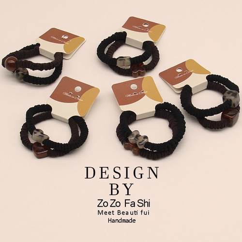 韩系简约豹纹头绳女生扎头发圈高弹力耐用橡皮筋发饰皮套发绳头饰