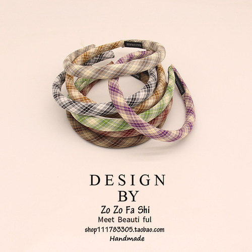 zozo发卡布艺法式发箍