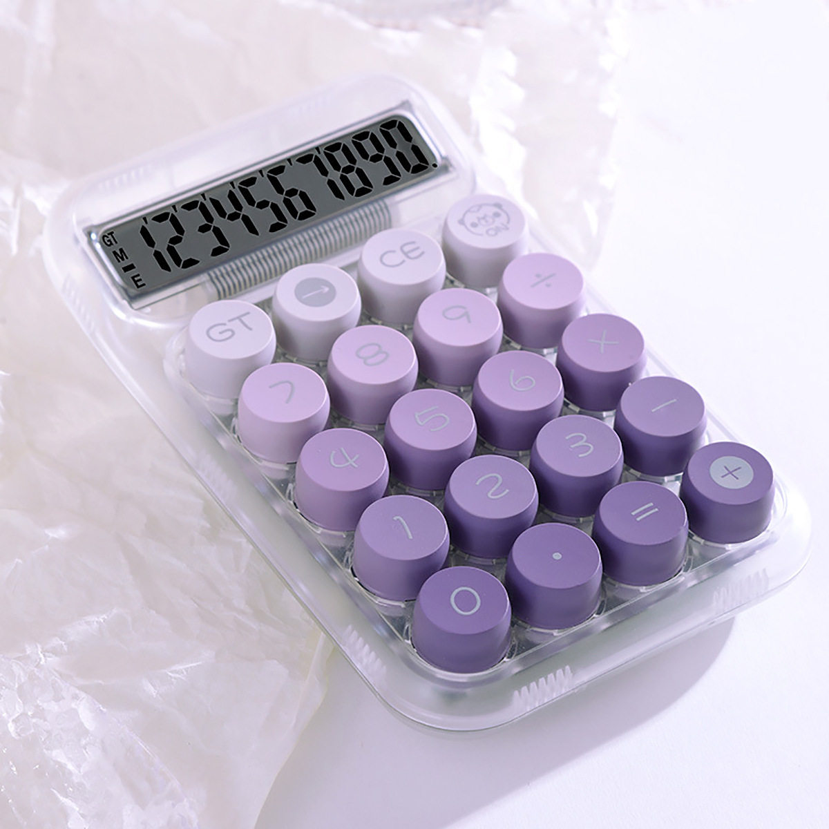 科学计算器办公商用透明多巴胺计算机可爱高颜值网红款计算器