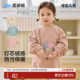 尼多熊2025儿童罩衣秋冬灯芯绒宝宝吃饭围兜男女宝围裙防脏防污冬