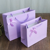 购物袋生日小清新ins风白卡纸质简约礼物袋纸袋精品礼品袋手提袋