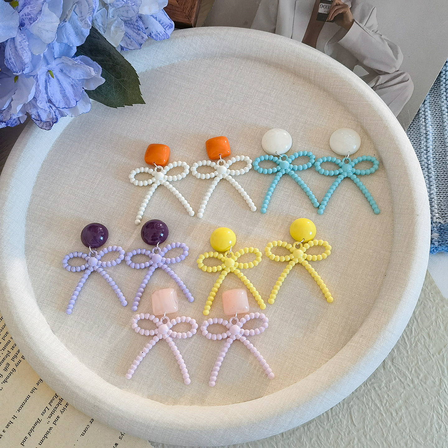 生物瓷耳钉防过敏养耳洞彩色多巴胺烤漆蝴蝶结耳环甜美少女心耳饰,饰品/流行首饰/时尚饰品新,耳环,淘宝优惠券,粉丝福利购,淘宝优惠卷