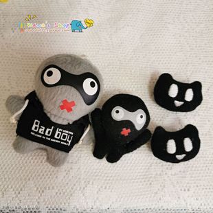 日单卡通小挂件男孩别针青蛙布艺小猪包挂龙猫日系男孩胸针毛绒兔