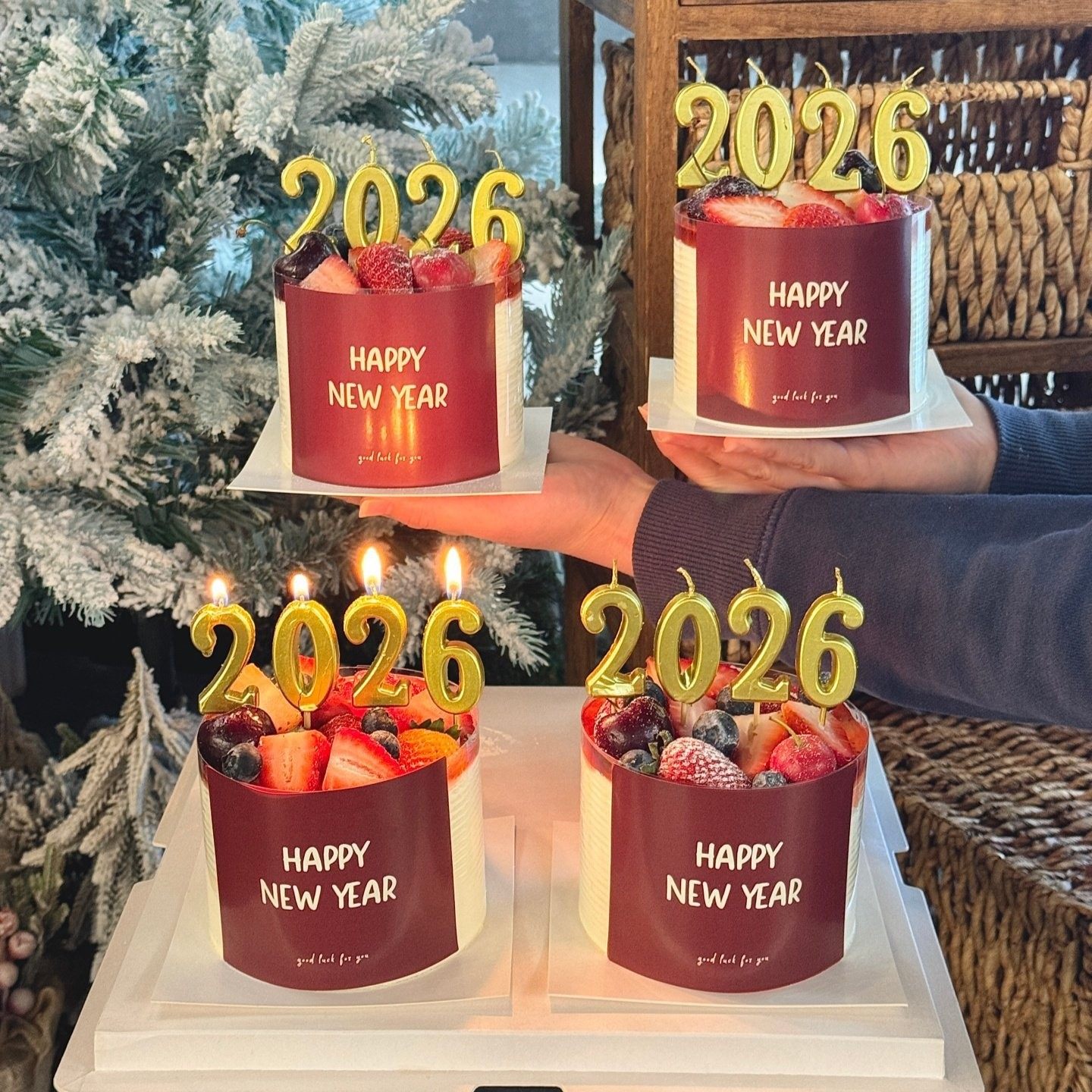 网红2026新年快乐贴纸蛋糕装饰金色数字蜡烛元旦跨年除夕烘焙装扮,节庆用品/礼品,蛋糕/烘焙装饰用品,淘宝优惠券,粉丝福利购,淘宝优惠卷