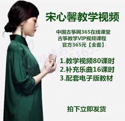365在线课堂古筝教学视频课程零基础入门自学百度网盘发