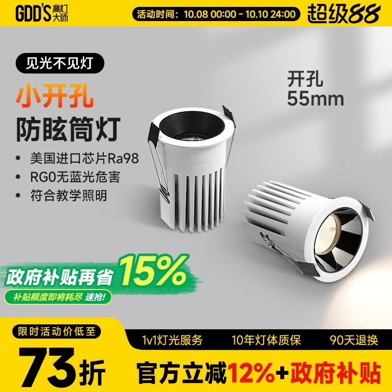 高灯大师全铝客厅卧室玄关led