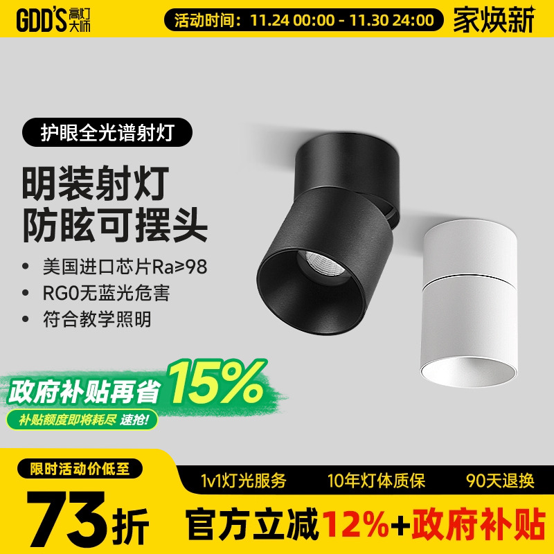 全铝材可摆头防眩高灯大师极简风