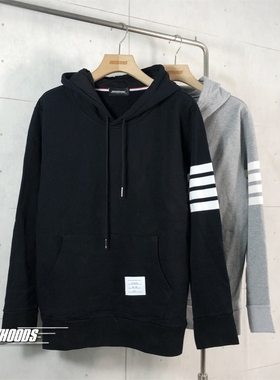 respect致敬经典色织条纹素款百搭连帽衫休闲时尚早春男女INS卫衣