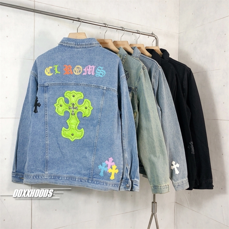 牛仔夹克天花板chic皮质金属