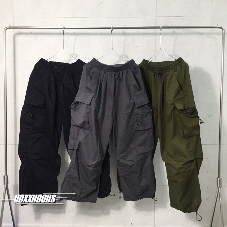 小红书美式慵懒风伞兵阔腿工装裤