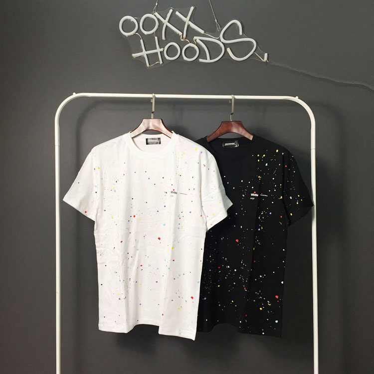 原创潮牌ooxx彩点泼墨全身青春流行个性潮流新款男女装短袖T恤tee