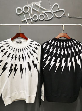 原创潮牌ooxx简约潮人时尚百搭港风韩版ulzzang薄款套头卫衣情侣