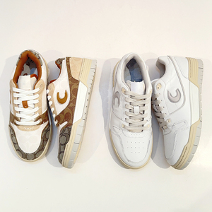 春秋女士低帮女鞋系带圆头拼色休闲运动鞋百搭平底轻便时髦板鞋