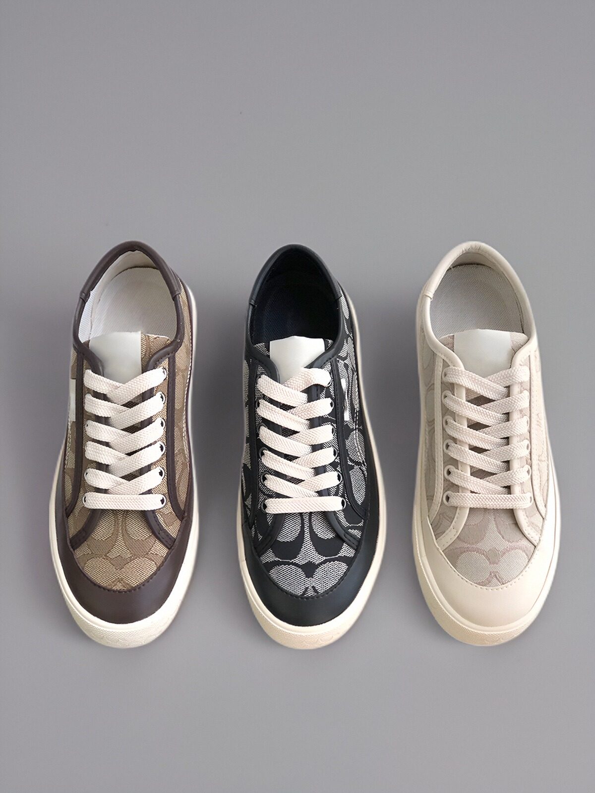 Foreign trade four seasons new fashion print round toe lace-up casual and versatile low-top vulcanized canvas shoes women's shoes