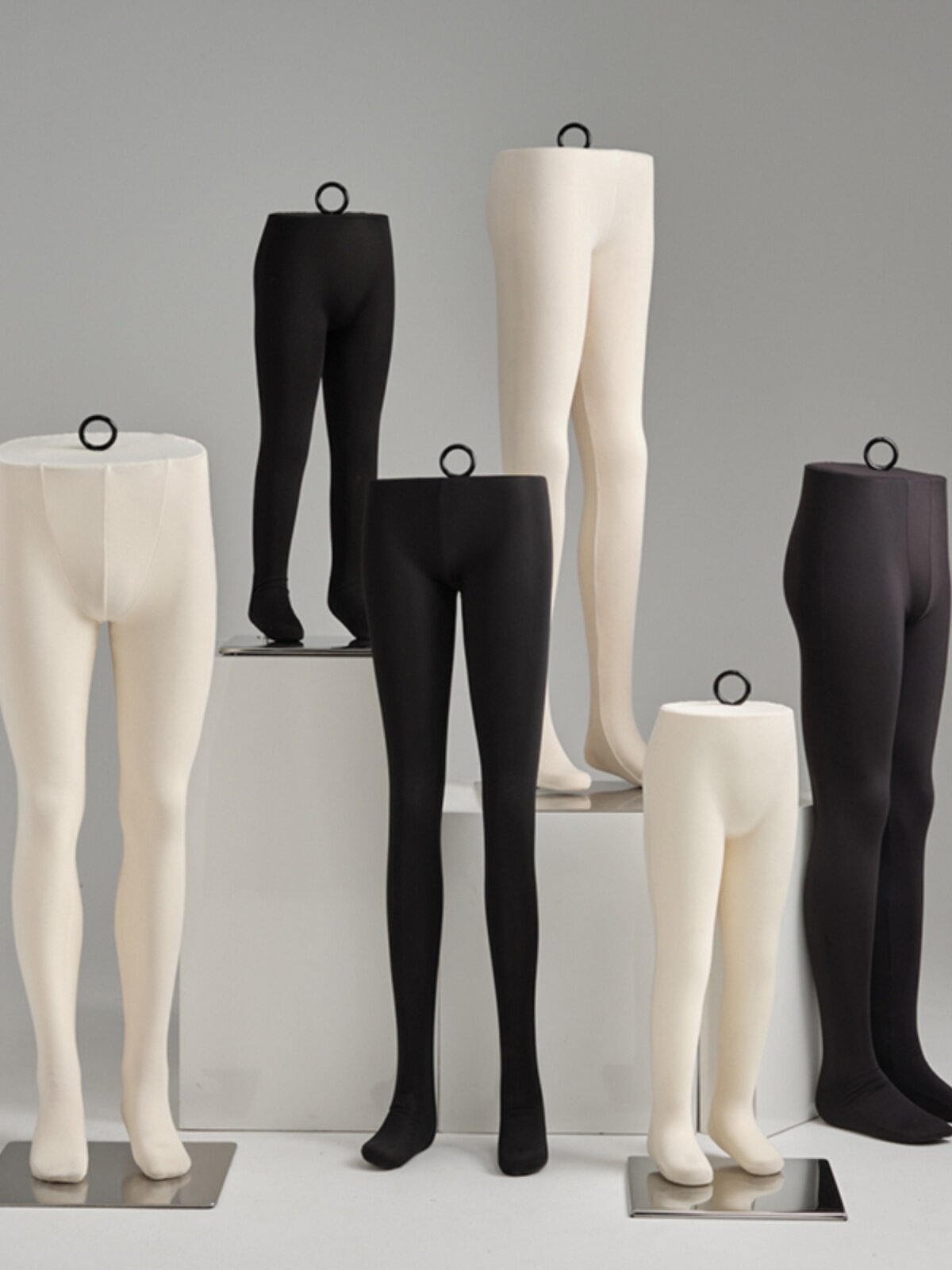 服装店女模特展示架臀模吊裤模软体可插针男休闲裤架儿童小孩裤架