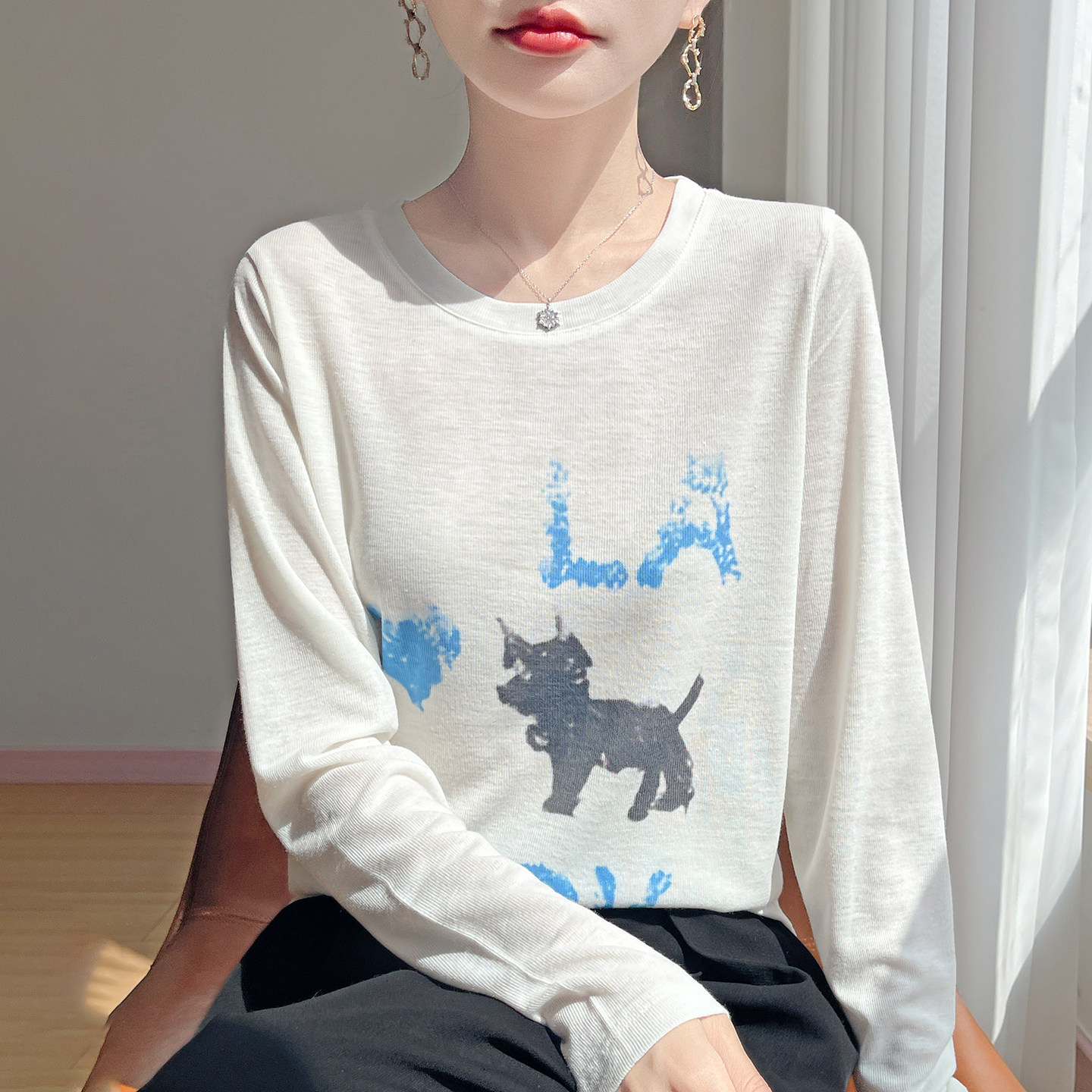 特价清仓！早秋爱心印花针织打底衫女秋季洋气上衣大码秋冬毛衣,女装/女士精品,毛针织衫,淘宝优惠券,粉丝福利购,淘宝优惠卷