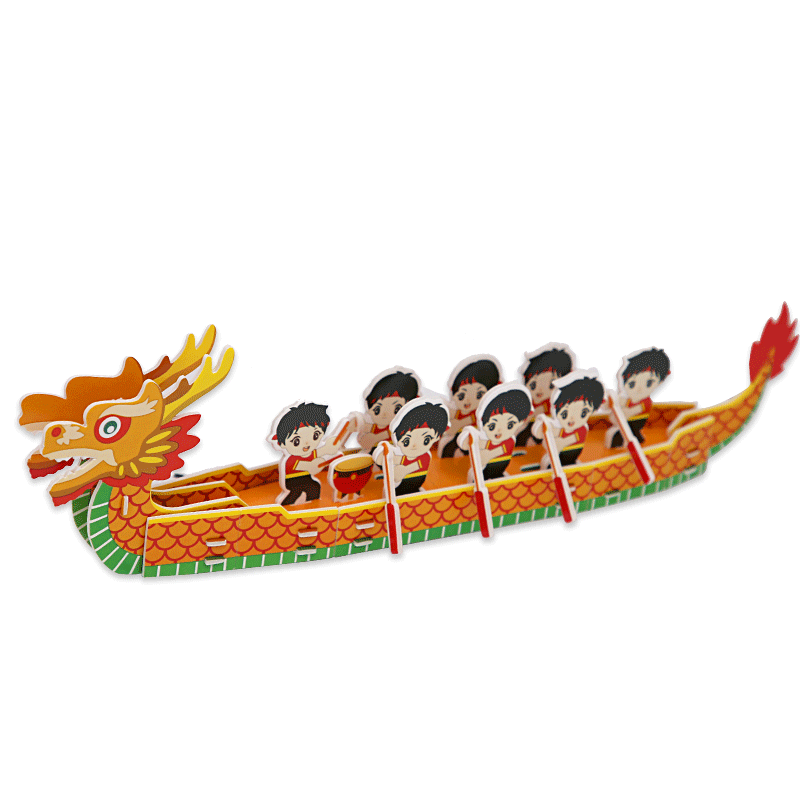 迪尔乐斯纸质龙舟3d立体拼图