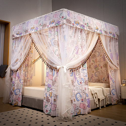 遮光防尘钢管落地批发价通用蚊帐