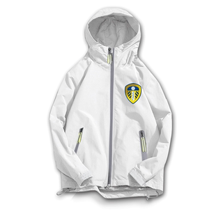 利兹联队服罗德里戈白玫瑰足球迷服连帽夹克男女带帽衫外套球衣服