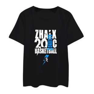 翟晓川林书豪方硕北京首钢篮球迷服纯棉T恤短袖男女半袖衫上衣服