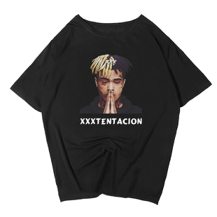xxxtentacion同款T恤短袖嘻哈致敬半袖衫男女夏装圆领体恤上衣服