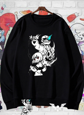 传说之下snas动漫周边圆领卫衣套头男女学生长袖休闲春秋装上衣服