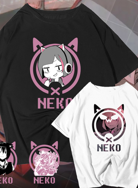 NEKO猫音乐世界Cytus2电子音乐手游戏纯棉短袖T恤衫男女半袖衣服