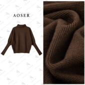 AOSER小众宽松显瘦百搭高领套头蝙蝠袖 针织衫 日常休闲风9093