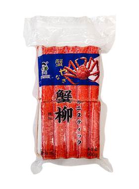 小伙子蟹柳500g韩式蟹棒零食蟹足寿司餐饮韩式火锅用紫菜包饭食材
