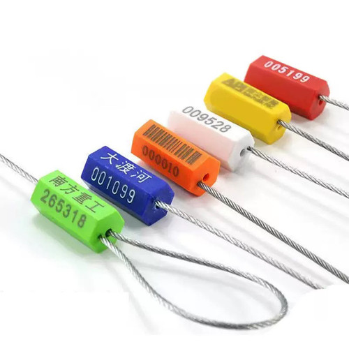 304不锈钢钢丝封条一次性六角锁扣电表集装箱物流铅封封签扎带