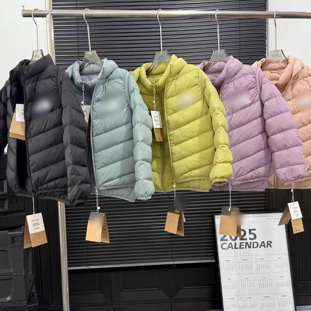 儿童轻薄羽绒服＋马甲2025冬季新款男女童立领保暖外套时尚两件套