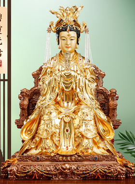 泰山奶奶碧霞元君神像供奉老母像