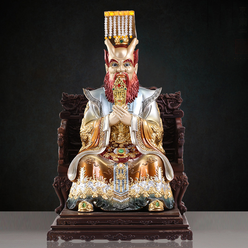 台湾纯手工四海龙王龙母神像摆件