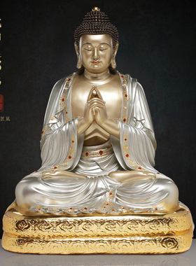 108cm全铜供奉释迦牟尼五方佛